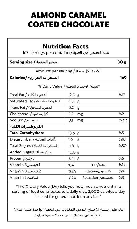 Almond Caramel Coated Chocolate