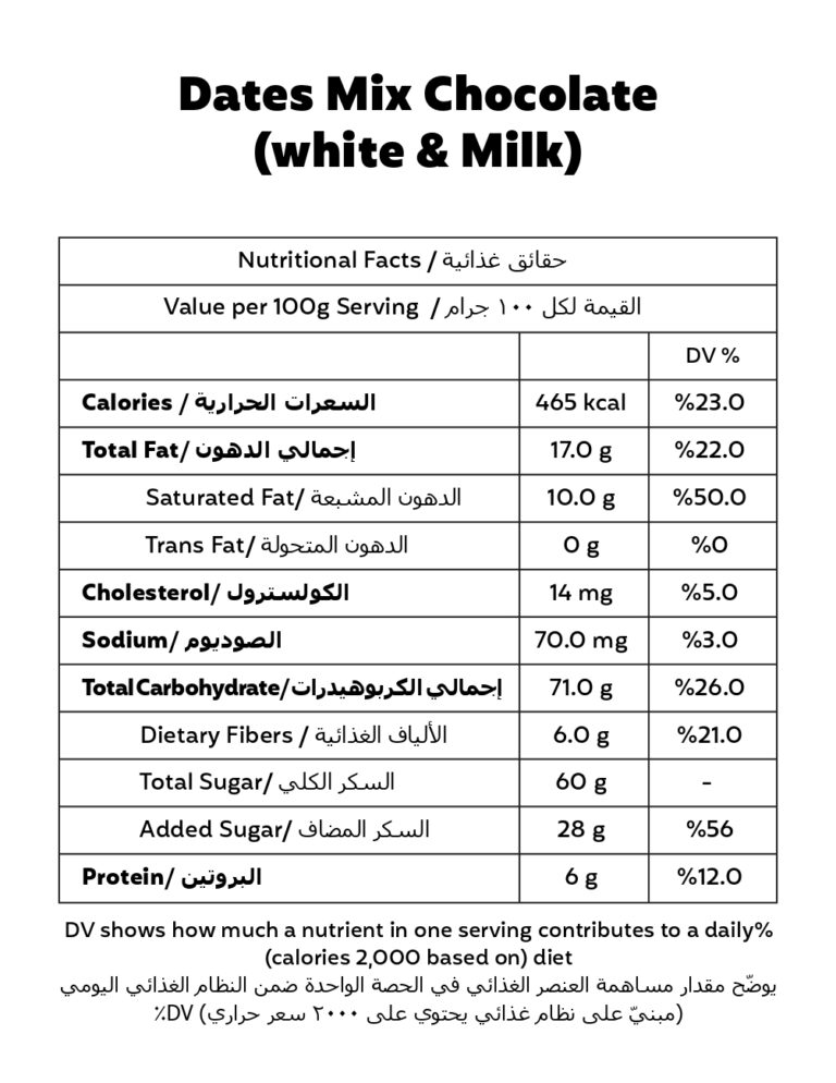 Dates Mix Chocolate (white & Milk)